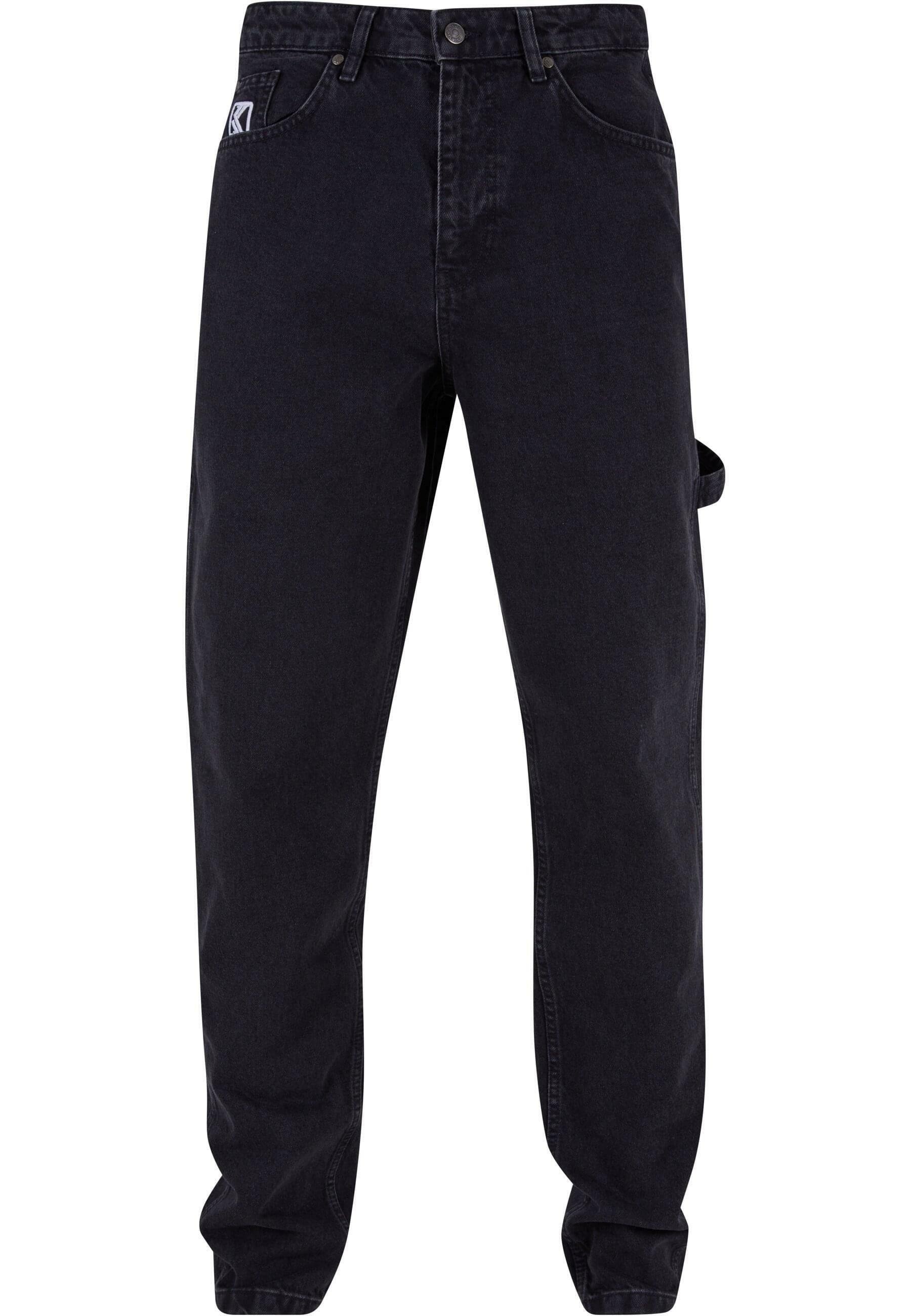 Karl Kani RETRO TAPE WOREAR DENIM - Blugi conici - vintage black