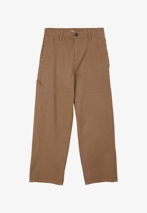 s.Oliver, BAGGY- LOOSE FIT MID RISE / STRAIGHT LEG - Jeans Straight Leg - sandstein
