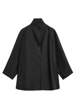 FLOWING VOLUMINOUS WITH BUTTON DETAILS - Übergangsjacke - black