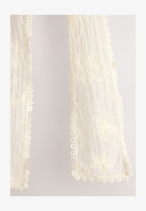 Next SKINNY EMBROIDERED - Sciarpa - cream embroidered