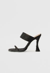 Mules med hæl - nero