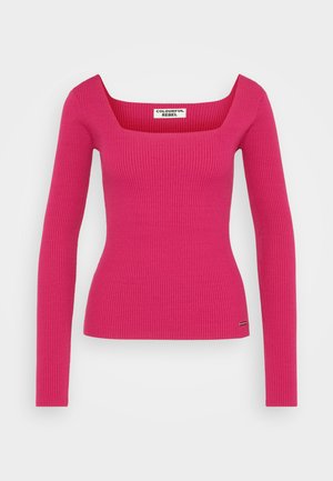 Colourful Rebel ARIEL SQUARE NECKLINE - Trui - fuchsia