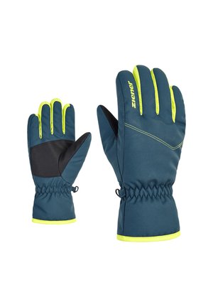 ZI - 1785 - Gloves - hale navy lime green