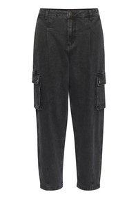 Kaffe GLORIA  - Laisvo kirpimo džinsai - dark grey denim