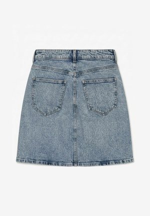 Vero Moda, DENIM SKIRT VMTESS MID RISE SHORT SKIRT - Jupe trapèze - light blue denim