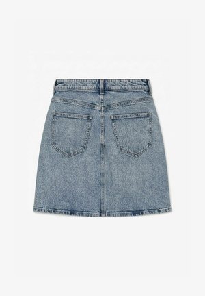 Vero Moda, DENIM SKIRT VMTESS MID RISE SHORT SKIRT - Jupe trapèze - light blue denim