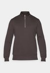 CENTRE HALF ZIP - Sweatshirt - espresso