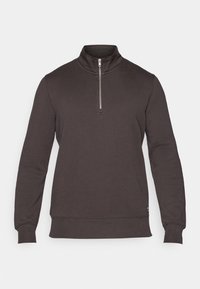 CENTRE HALF ZIP - Sportinis megztinis - espresso