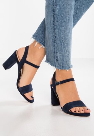 Pier One Højhælede sandaletter / Højhælede sandaler - dark blue