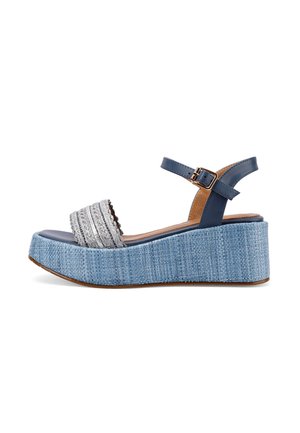 Queen Helena, Sandalias con plataforma - blu