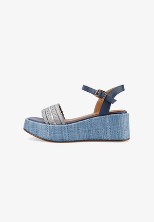 Queen Helena, Sandalias con plataforma - blu
