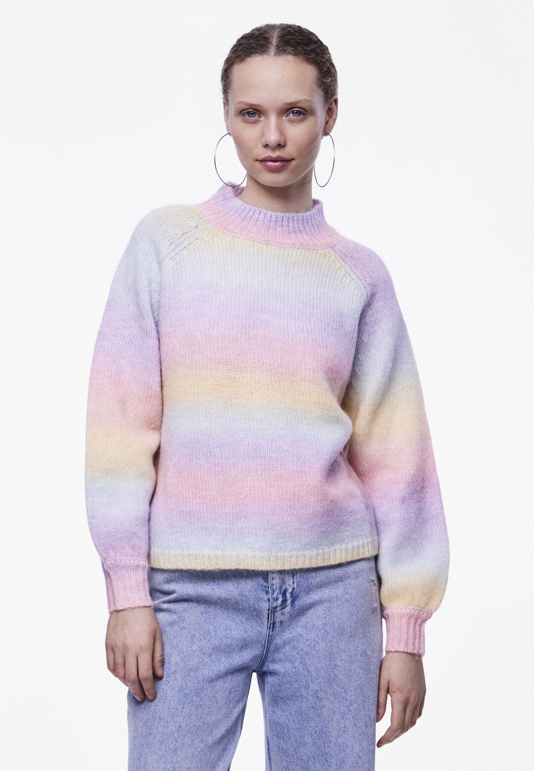 Pieces PCRAINBOW CREWNECK - Strickpullover - orchid bloom  