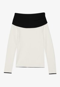 Pulover - off white/black