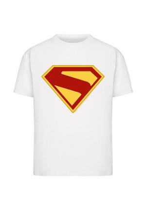 SUPERMAN NEW SHIELD LOGO EVERYDAY - Print T-shirt - white