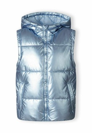 METALIC SHINE PADDED - Bodywarmer - blue