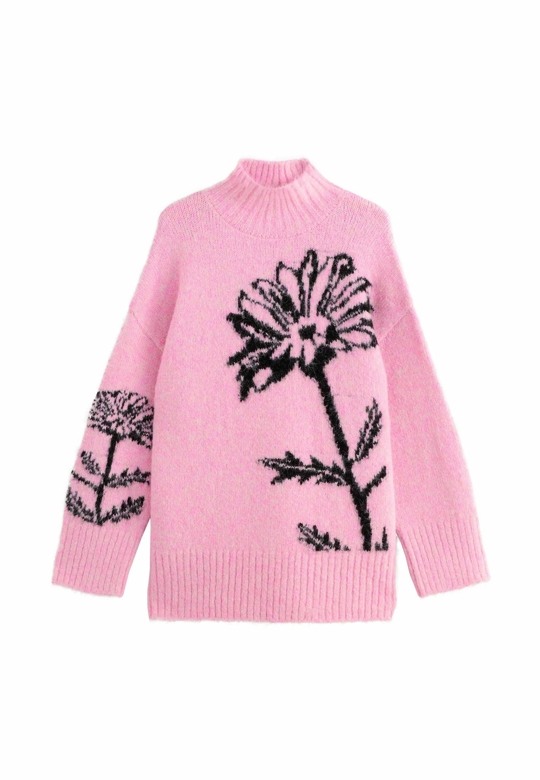 Next FLORAL Strickpullover light pink/pink Zalando