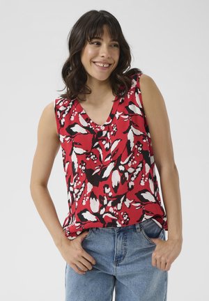 KAAMBER PRINTED - Bluse - true red pink graphic flower