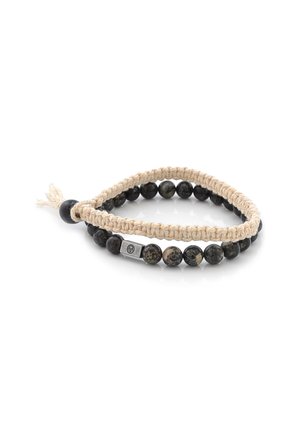 Bracelet - beige  black