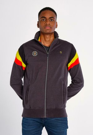 J&JOY BELGIUM LOGO - Sweater met rits - black