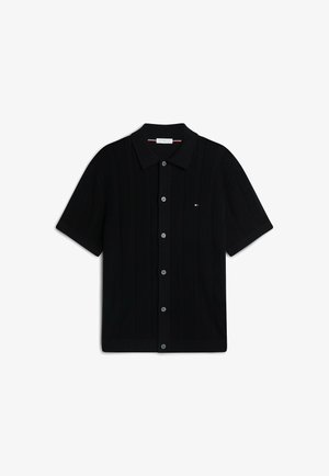 Tommy Hilfiger, POINTELLE STRUCTURE SS SHIRT - SUMMER RESORT - Camisa - black heather