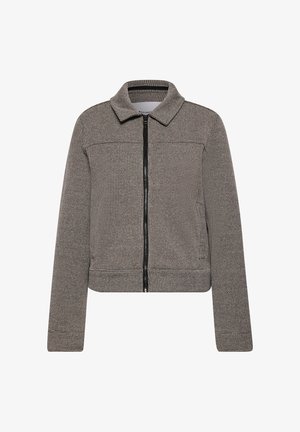 Street One, JACKET WITH A SHIRT COLLAR AND A PATTERN - Veste mi-saison - black