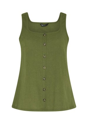 Yours Clothing, PLUS SIZE VESTS & CAMIS. - Top - khaki