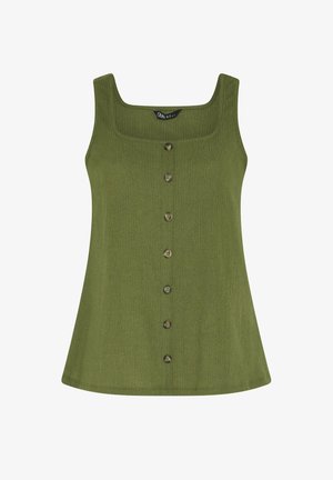 Yours Clothing, PLUS SIZE VESTS & CAMIS. - Top - khaki