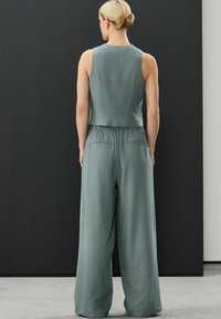 Next ELASTICATED BACK WIDE LEG - Bukser - grey
