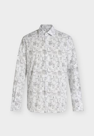 KARL LAGERFELD, SHIRT MODERN FIT - Πουκάμισο - white/black