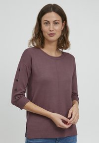 Fransa - FRBESMOCK 2 PULLOVER - Svetr - grape shake Miniatura obrázku 1