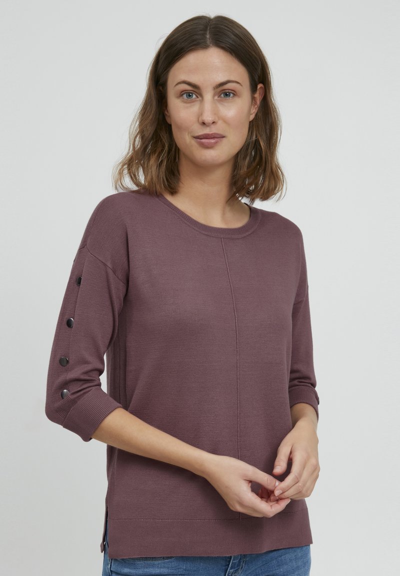 Fransa - FRBESMOCK 2 PULLOVER - Svetr - grape shake, Zvětšit