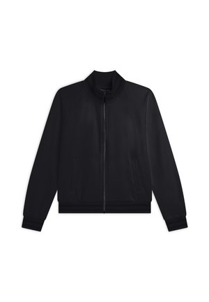 COLLO STRISCE - Sudadera con cremallera - nero