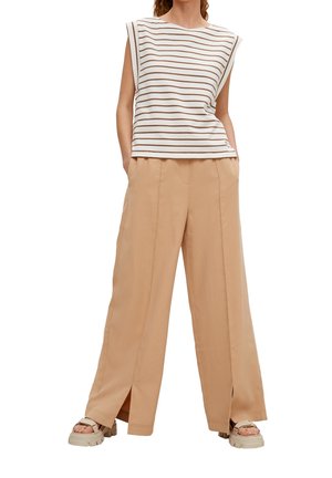 comma casual identity, T-shirt imprimé - brown
