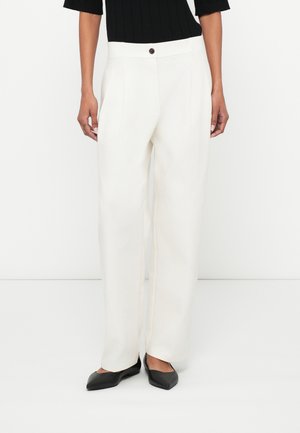 WIDE LEG - Pantalones chinos - tofu