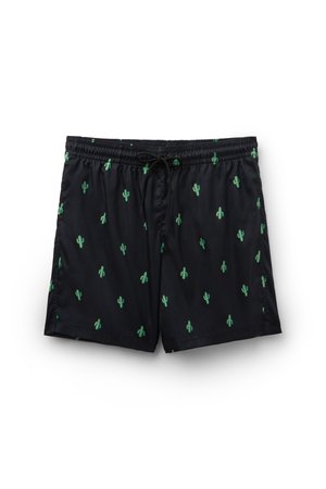 Tezenis, PRINTED - Bañador corto - black