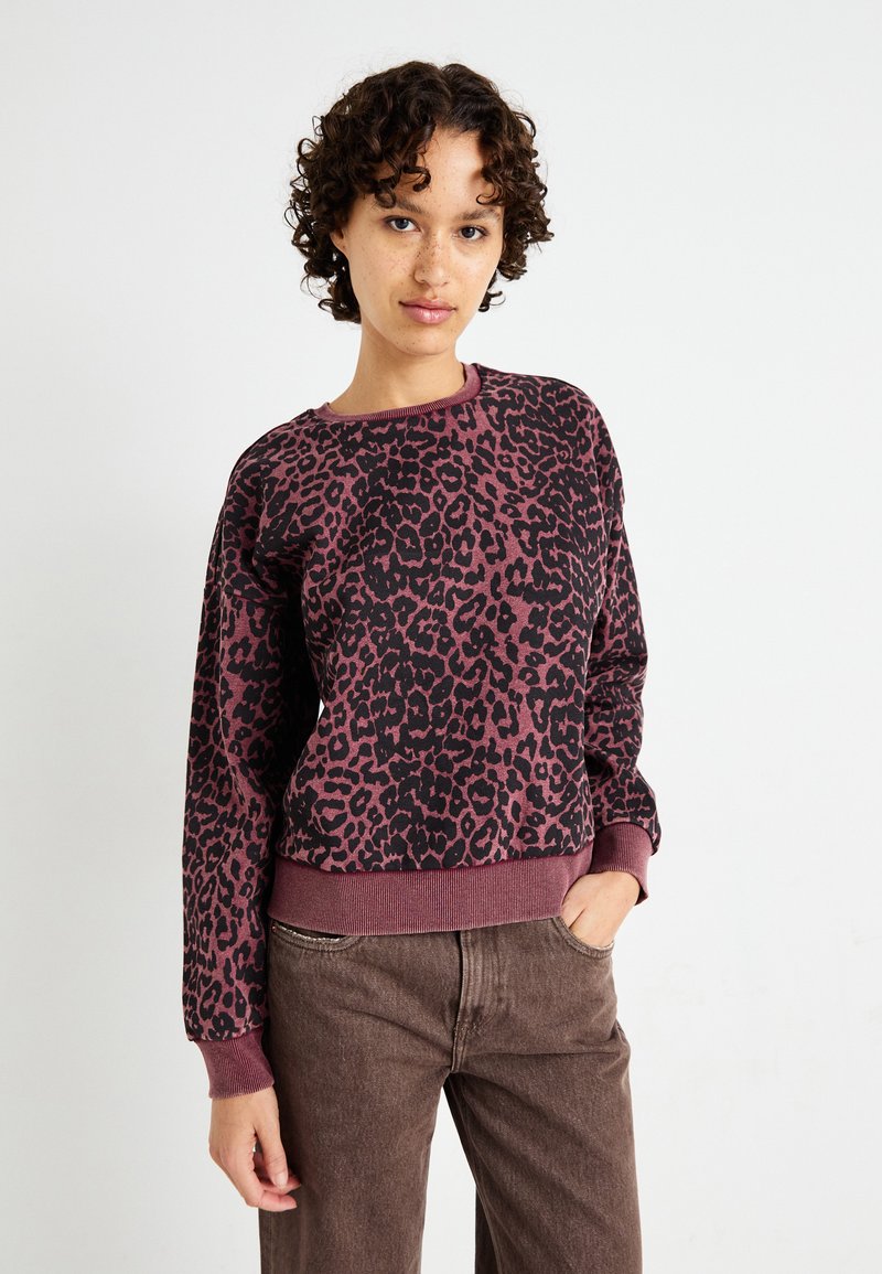 ONLY ONLVOICE O NECK  - Felpa - burgundy