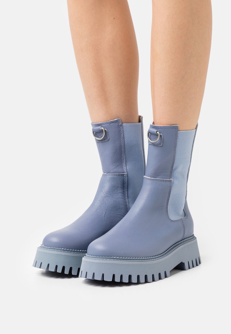 Bronx GROOV-Y - Botas de tornozelo com plataforma - retro blue