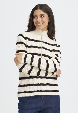 FRKAMIA PU 3 - Svetrík - whisper white w black