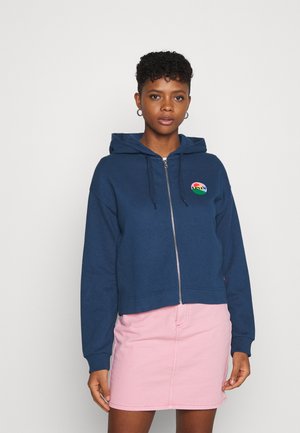 GRAPHIC ZIP SKATE HOODIE - Hoodie met rits - dark blue