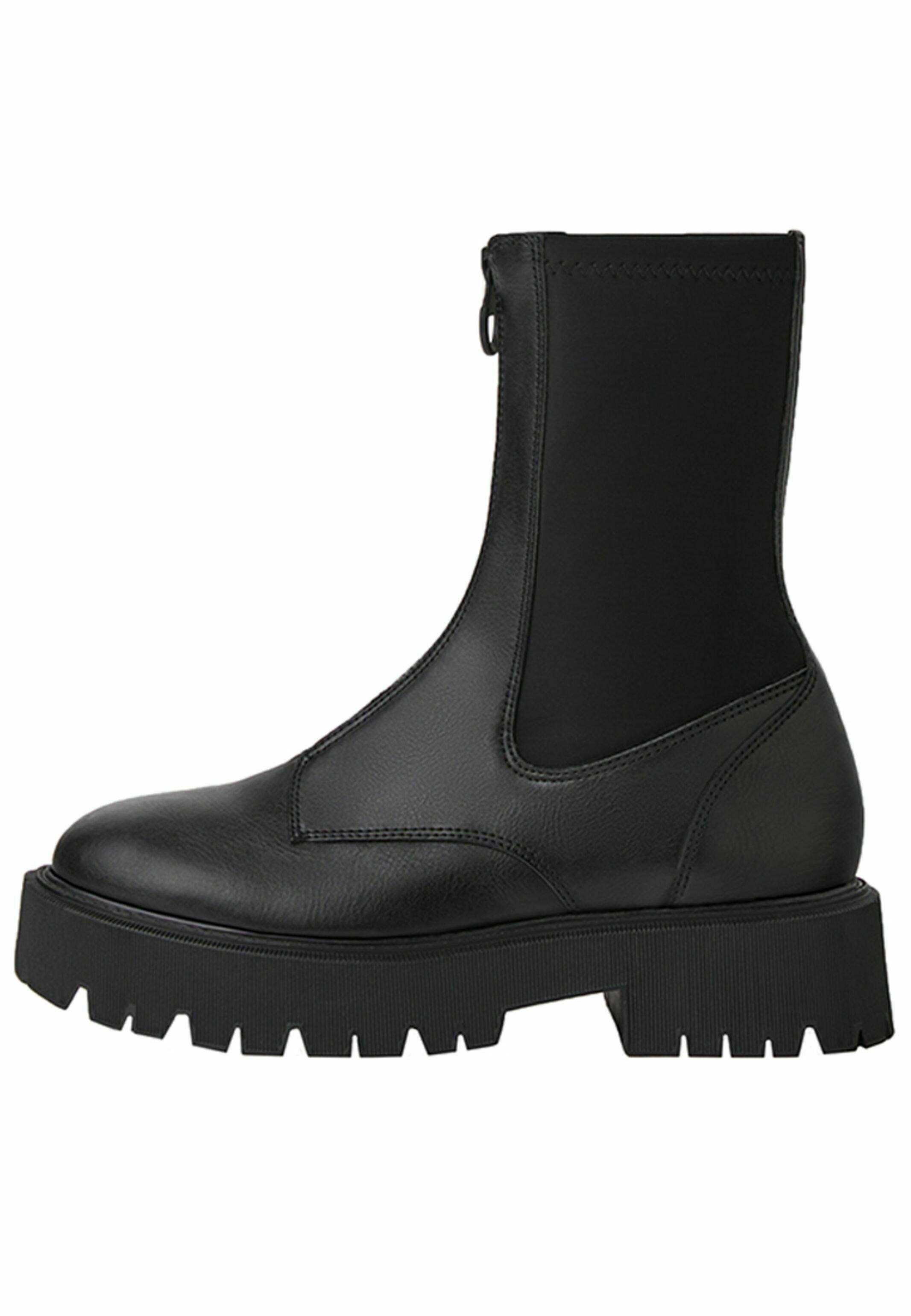 boots damen schwarz reißverschluss