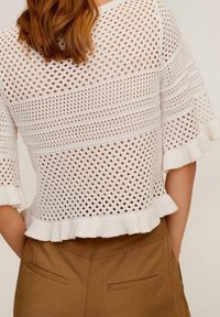 Mango Triko s potiskem - beige