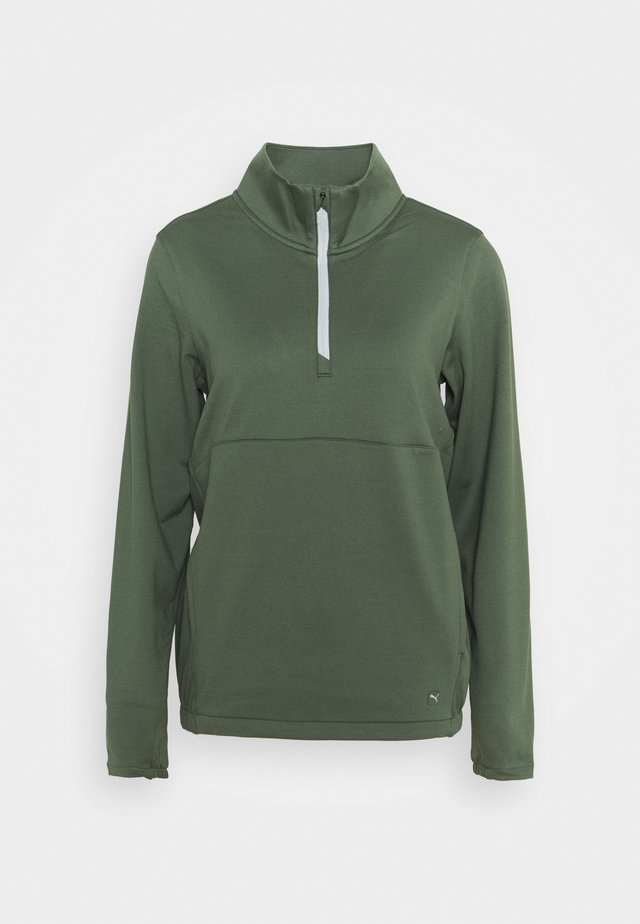 CLOUDSPUN ZIP - Fleece jumper - thyme