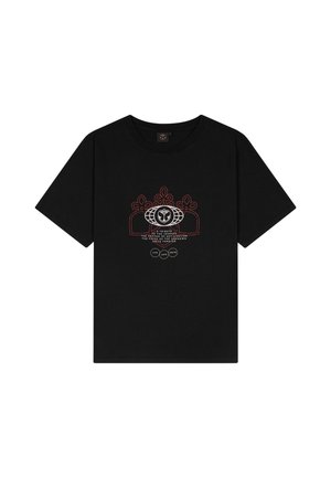 Tomorrowland Store CARGO STAMP TSHIRT MEN BLACK - Print T-shirt - black