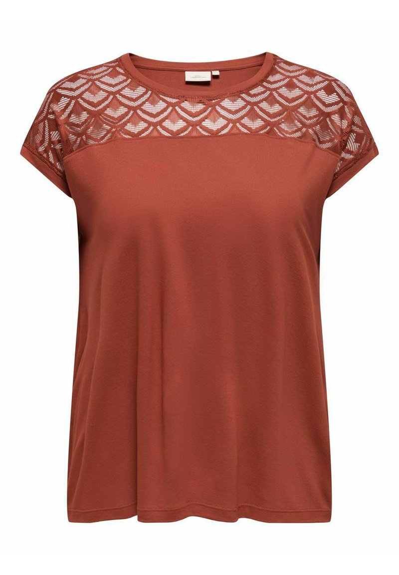 ONLY Carmakoma CARFLAKE ciemnoczerwony