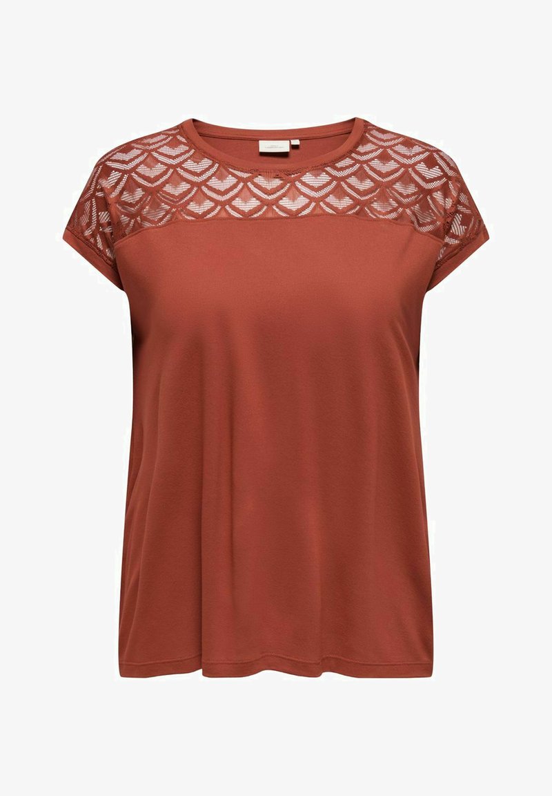 ONLY Carmakoma CARFLAKE ciemnoczerwony