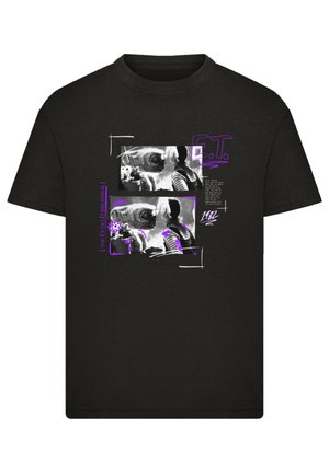 E.T. UNISEX KISS - Print T-shirt - schwarz