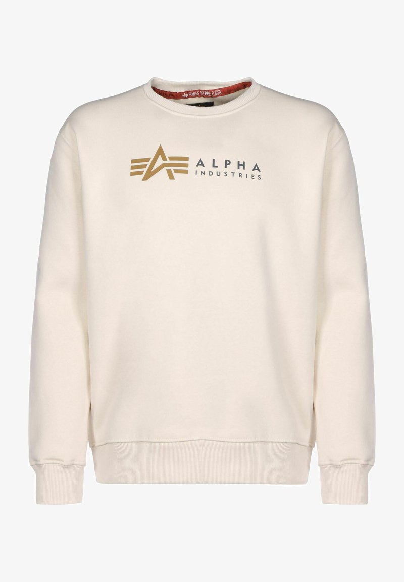 Alpha Industries LABEL - Melegítőfelső - jet stream white
