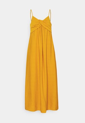 STRAPPY TWIST FRONT MIDI - Denní šaty - golden yellow