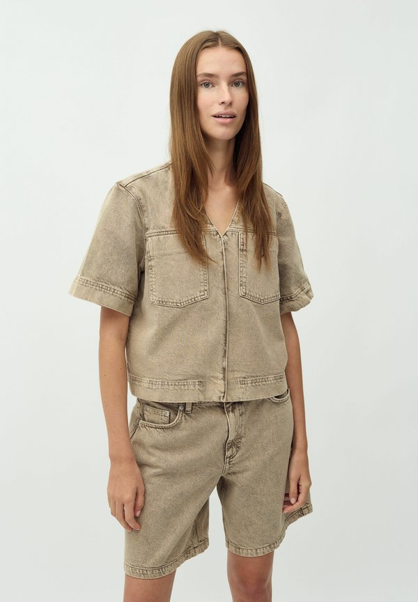 REELA-M - Bluse - beige washed denim