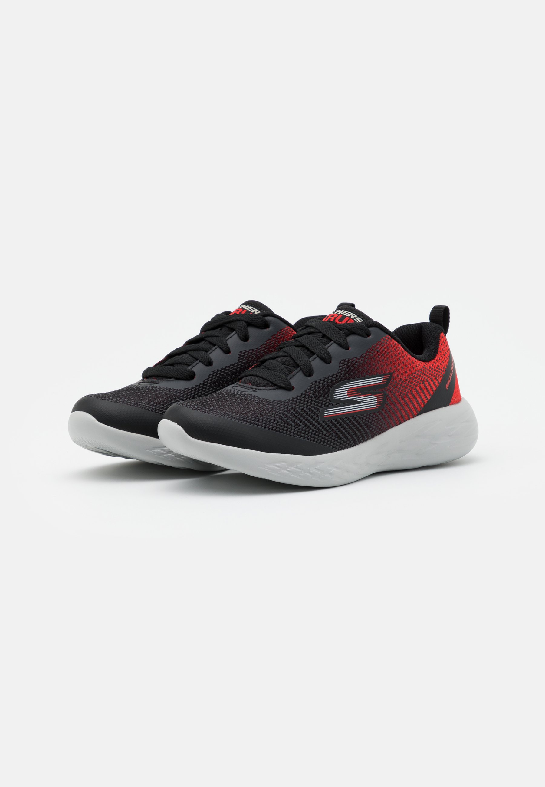 skechers black and red